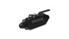 Vibrant -4AN to -4AN Male Shut Off Valve - Black