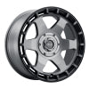 Weld Off-Road Ridge 20x9 - 8x180 BP - ET0 - 124.3mm CB - Satin Gunmetal Wheel (Black Ring)