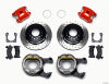 Wilwood D154 P/S P-B Kit Drilled-Red 12 Bolt 2.81in Offset Staggered Shock