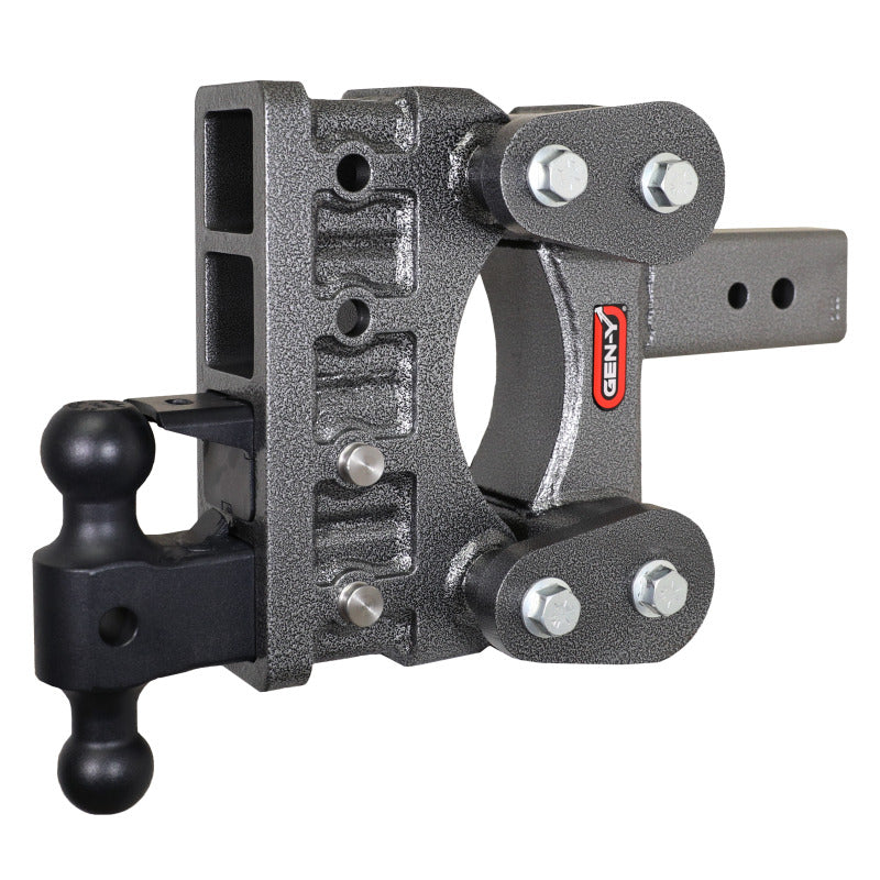 Gen-Y The Boss Torsion-Flex 3in Shank 6in Drop 32K Hitch w/GH-0161 Dual-Ball/GH-0162 Pintle Lock
