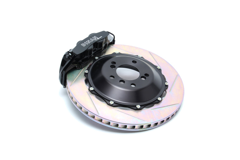 Dinan 08-15 BMW 5-Series GT/7-Series (F01/F02/F07/Alpina B7) Black Caliper/Slotted Brake Set - Front