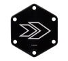 NRG Engraved Arrow Horn Delete Button - White