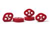 PERRIN Subaru / Universal 12mm ID 1.5in. Hole Offset Exhaust Hanger - Red (Sold Individually)