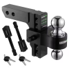 Rhino USA 8In Heavy Duty Drop Hitch - 2In (Black)