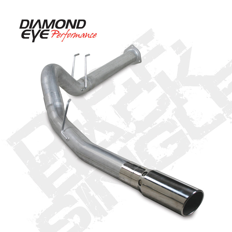 Diamond Eye KIT 4in DPF BACK Single SS: 2011 FORD 6.7L PWRSTROKE F250/F350