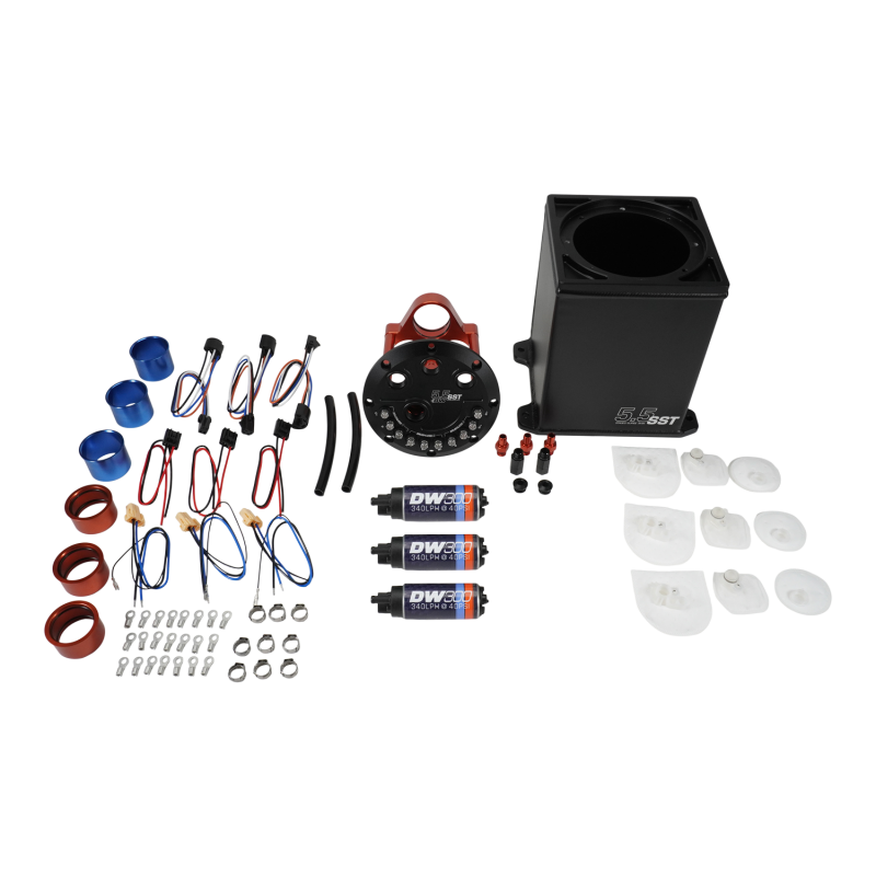 DeatschWerks 5.5L Modular Surge Tank Includes 3 DW300 Fuel Pumps