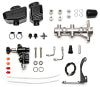 Wilwood Remote Tandem M/C Kit w/Bracket and Valve - 1in Bore Burnished
