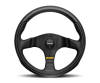 Momo Team Steering Wheel 300 mm - 4 Black Leather/Black Spokes