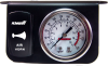 Kleinn Panel Mounted 160 PSI Gauge w/ an Illuminated WHITE Momentary Rocker Switch