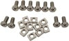 Yuasa 12mm Large Stainless Steel Hex Bolt for GYZ20H/HL/GYZ32HL - 5 Pack