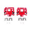 Power Stop 11-15 Hyundai Sonata Rear Red Calipers w/Brackets - Pair