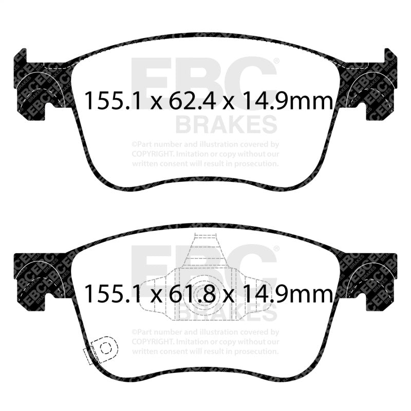 EBC 2018+ Honda Accord Sedan 1.5T Ultimax Front Brake Pads