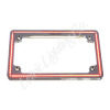 Letric Lighting 14+ HD Tri-Glide/ 15+ Freewheeler Perfect Plate Light License Plate Frame Chrome