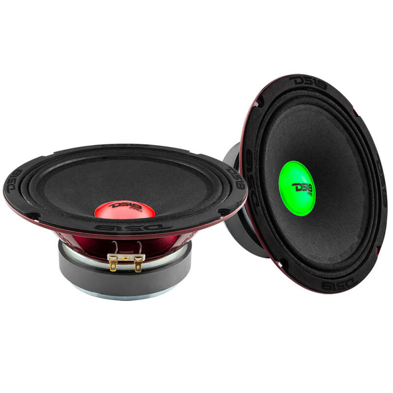 DS18 8in 275 Watts RMS 4 ohm Mid-Range Loudspeaker w/ RGB Dust Cap