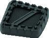 Kuryakyn Riot Brake Pedal Pad FX Models Satin Black