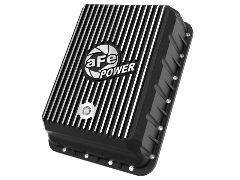 aFe POWER Pro Series Transmission Pan Black w/ Machined Fins RAM 3500 13-24 (AS69RC Transmission)