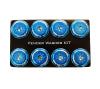 NRG Fender Washer Kit w/Color Matched M8 Bolt Rivets For Plastic (Blue) - Set of 8