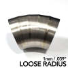 Ticon Industries 4in Dia 1.37D Loose Radius 90Deg Bend 1mm/.039in Pre Welded Titanium Pie Cut - 10pk