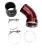 Wehrli 06-10 Duramax LBZ/LMM Intercooler Outlet Elbow Kit - Fine Texture Black