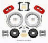 Wilwood AERO6 Front Hat Kit 15.00 Red 15-23 Mustang w/Lines
