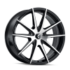 Kraze KR193 Turismo 20x8.5 / 5x115 BP / 38mm Offset / 72.62mm Hub Gloss Black Machined Wheel