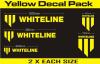 Whiteline Decal Kits 10 Pk Yellow