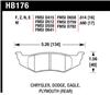 Hawk SRT4 HP+ Street Rear Brake Pads