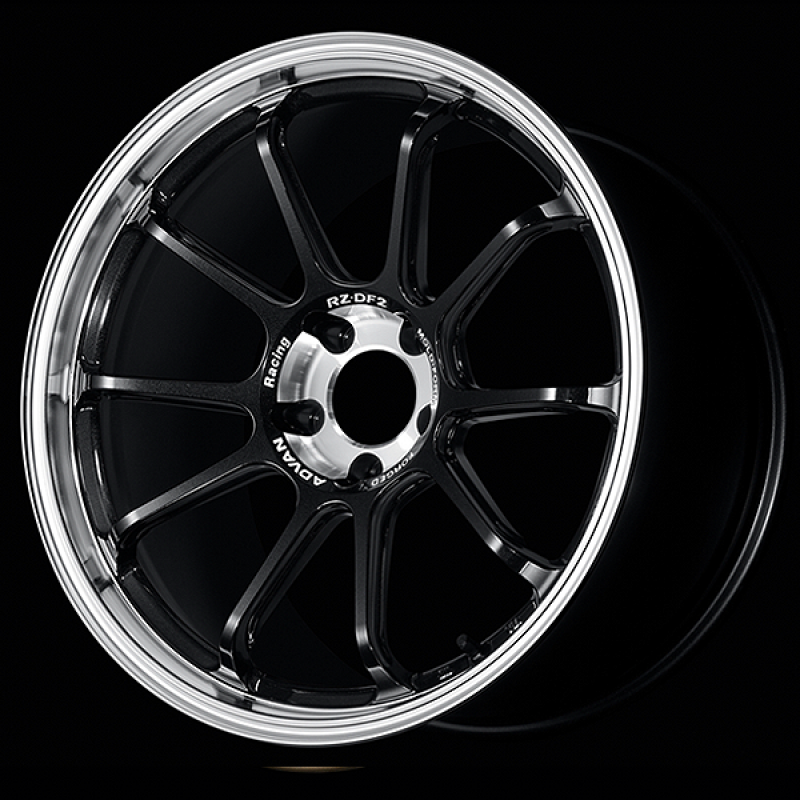 Advan RZ-DF2 20x10.5 / +44 Offset / 5x114.3 / 73mm Bore / Diamond Cut and Racing Titanium Black