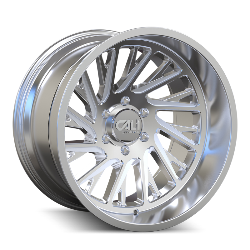 Cali Off-Road 9114 Purge 24x14 / 8x180 BP / -76mm Offset / 124.1mm Hub Polished Wheel