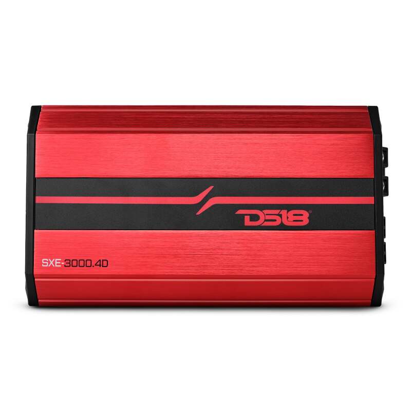 DS18 4-Channel SXE Amplifier Class D 2x 500/4ohm Bridge 4 x 320/2ohm 4 x 200/4ohm Watts RMS- Red