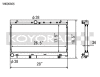 Koyo 2002 Subaru Impreza WRX 2.0L Turbo Radiator