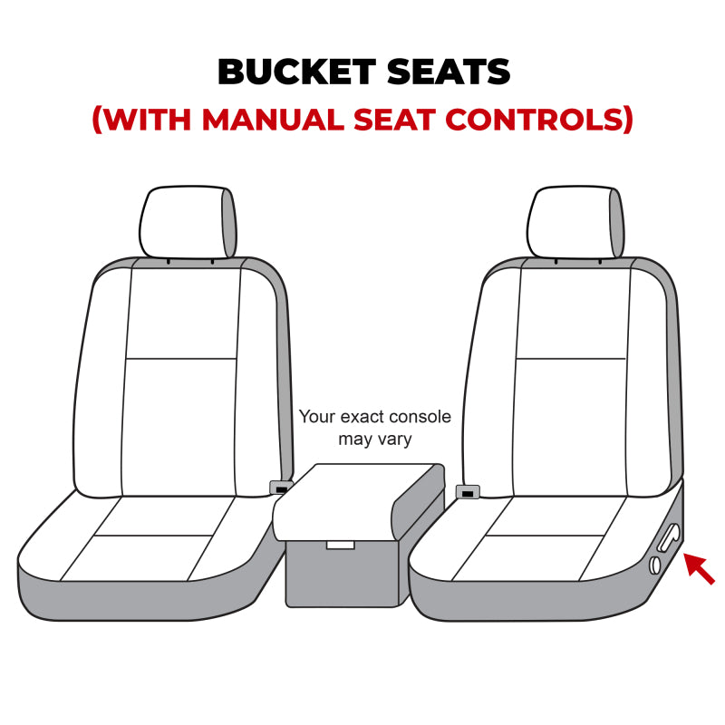 Covercraft 07-13 Toyota Tundra Waterproof Polyester SeatSaver Custom Front Row Seat Covers - Grey