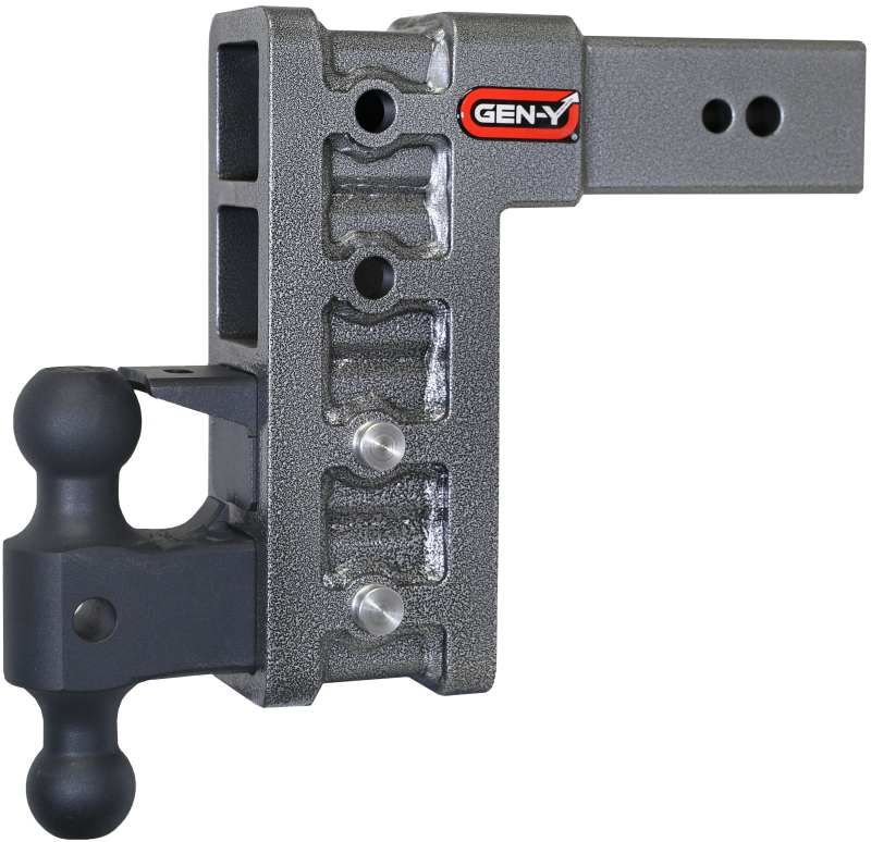 Gen-Y Mega Duty 3in Shank 9in Drop 3.5K TW 32K Hitch w/GH-0161 Dual-Ball/GH-0162 Pintle Lock