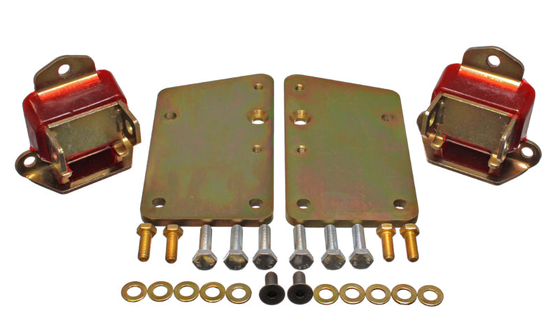 Energy Suspension Ls Conversion Motor Mount Set - Red