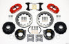 Wilwood Narrow Superlite 4R Rear P-Brk Kit 12.88in Drill Red 2005-2014 Mustang