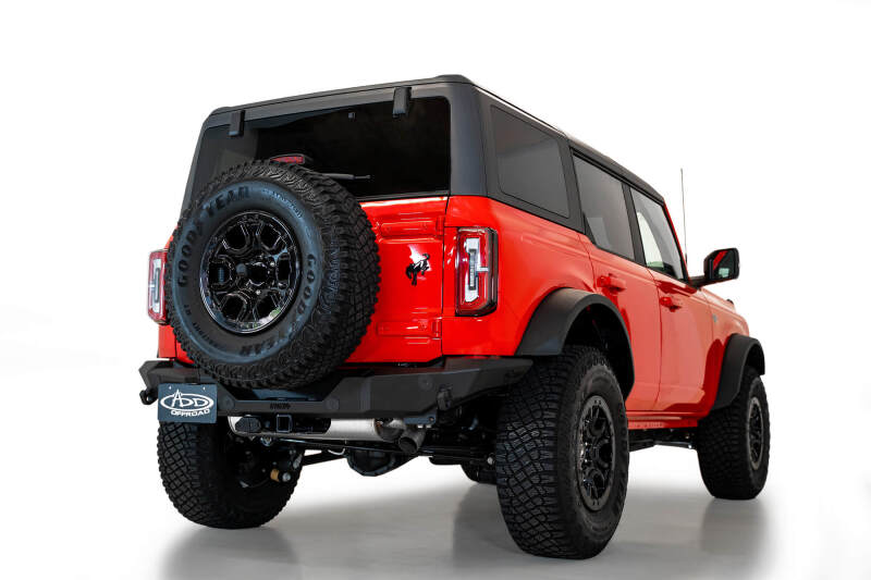 Addictive Desert Designs 2021+ Ford Bronco Rock Fighter Rear Bumper - Hammer Black