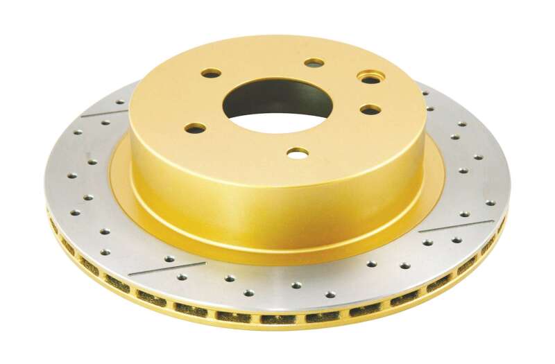 DBA 03-24 Infiniti G35 Standard Brakes Rear Street Series Drilled & Slotted Rotor w/Gold Hat