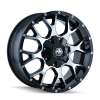 Mayhem 8015 Warrior 22x12 / 8x165.1 BP / -44mm Offset / mm Hub Gloss Black Machined Wheel