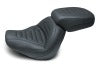 Mustang 18-21 Harley Fat Bob Standard Touring Passenger Seat Trapezoid - Black