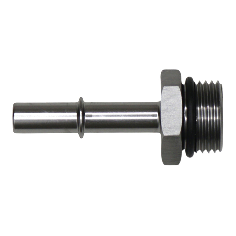 DeatschWerks 10AN ORB Male to 3/8in Male EFI Quick Connect Adapter - Anodized DW Titanium