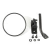 Rugged Ridge 97-18 Jeep Wrangler Textured Black Round Stubby Trail Mirror