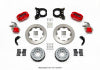Wilwood Forged Dynalite P/S Rear Kit w/MC4 P-Brake Red Chev 12 Bolt w/Clip Elimin-Staggered
