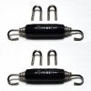 Ticon Industries Black Silicone Titanium Spring Tab and Spring Kit (4 Tabs/2 Springs) - 2 Pack