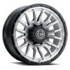 ICON Alloys Cajon 20x9 / 8x180 / 12mm / 5.5in BS Silver Machined Wheel w/ GB Lip