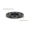 Mishimoto Wheel Spacers - 5x112 - 66.5 - 12 - M14 - Black