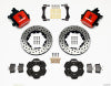 Wilwood Combination Parking Brake Rear Kit 11.00in Drilled Red Civic / Integra Disc 2.39 Hub Offset