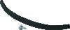 Kuryakyn Smooth Windshield Trim 14-Up Touring Gloss Black