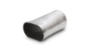 Vibrant 3.5in oval (Nominal) x 3.5in Round Transition adapter T304 SS 6in long