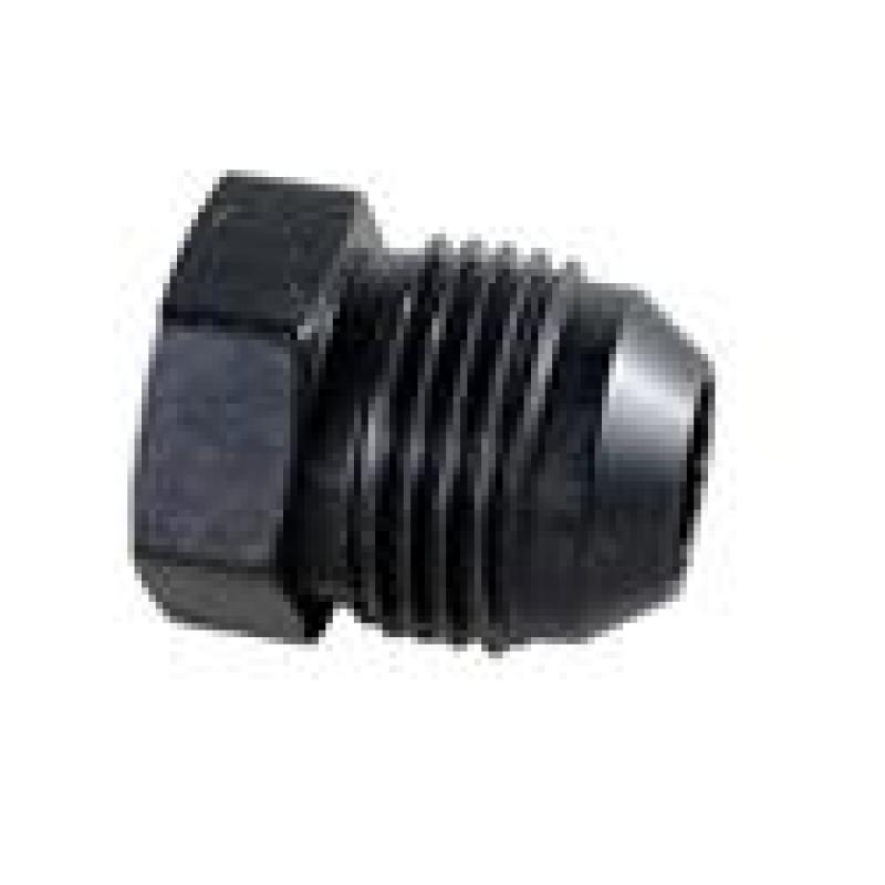 Fragola -16AN Aluminum Flare Plug - Black