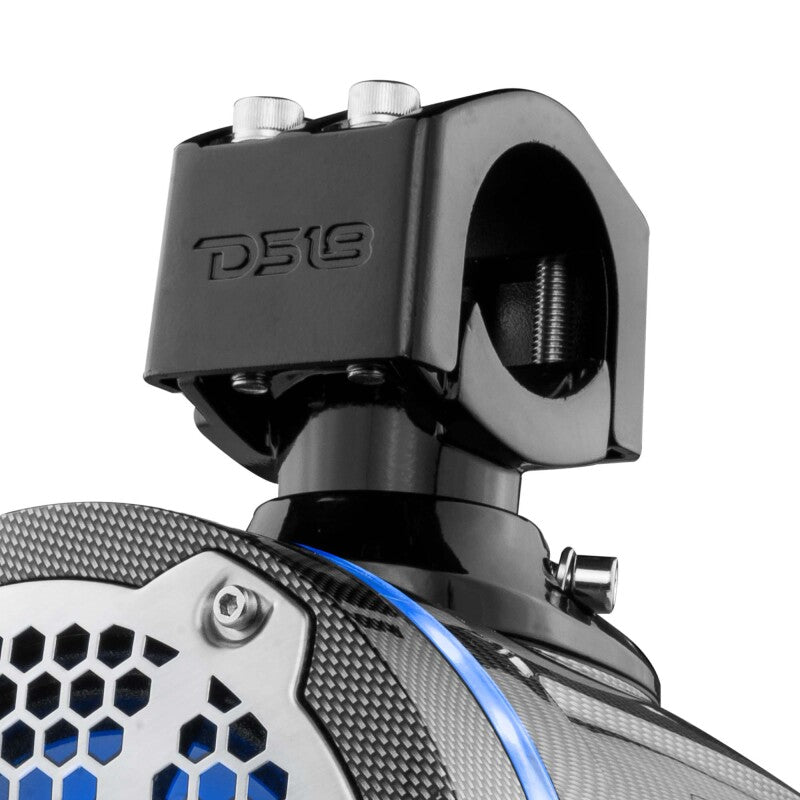 DS18 Marine And Psports With Built In 6.5in 1in Driver 150 Watts RMS RGB LED Lights Black Crbn Fiber